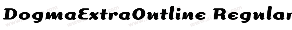 DogmaExtraOutline Regular字体转换